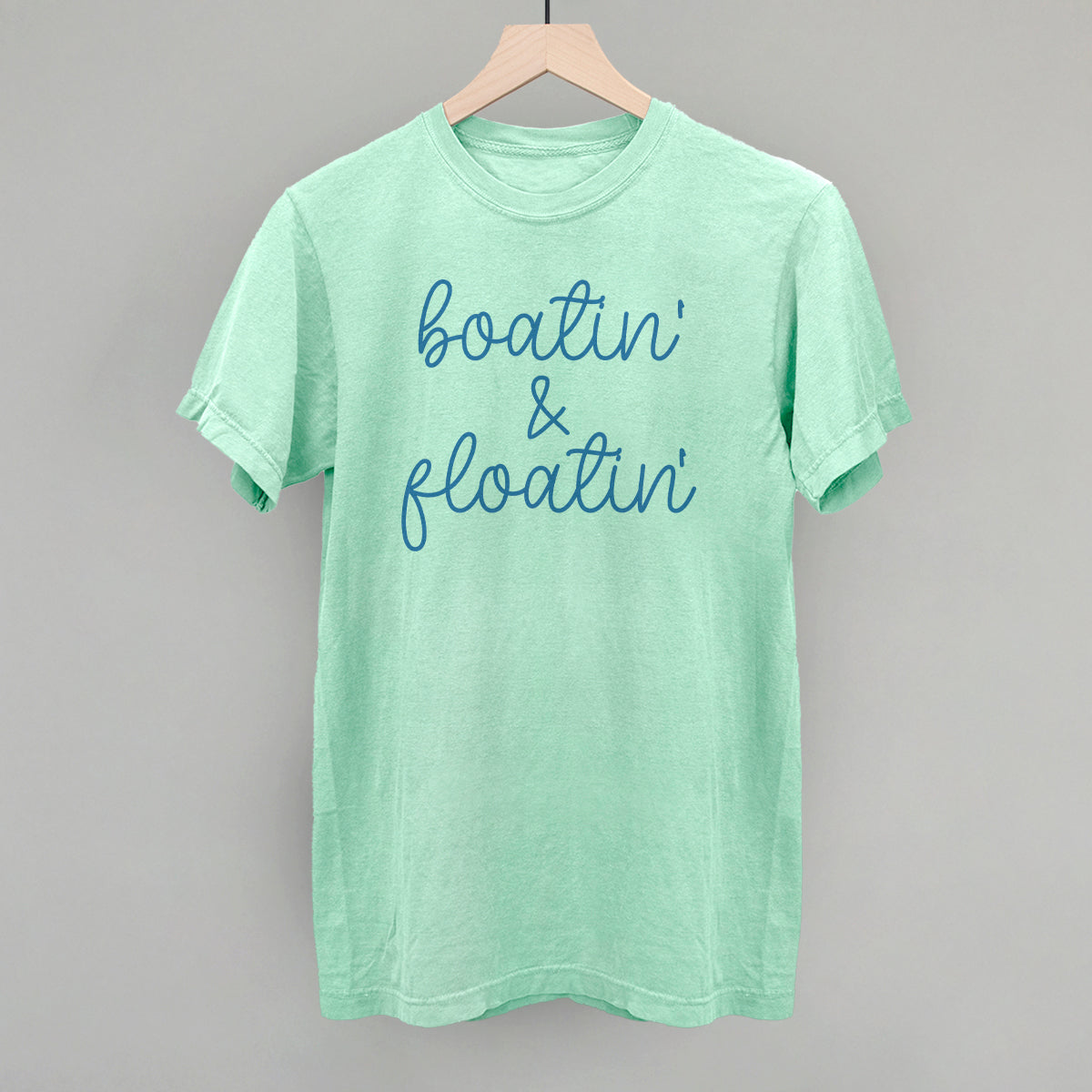 Boatin' & Floatin' Funny Comfort Colors T-Shirt in Island Reef – Ivy + Cloth