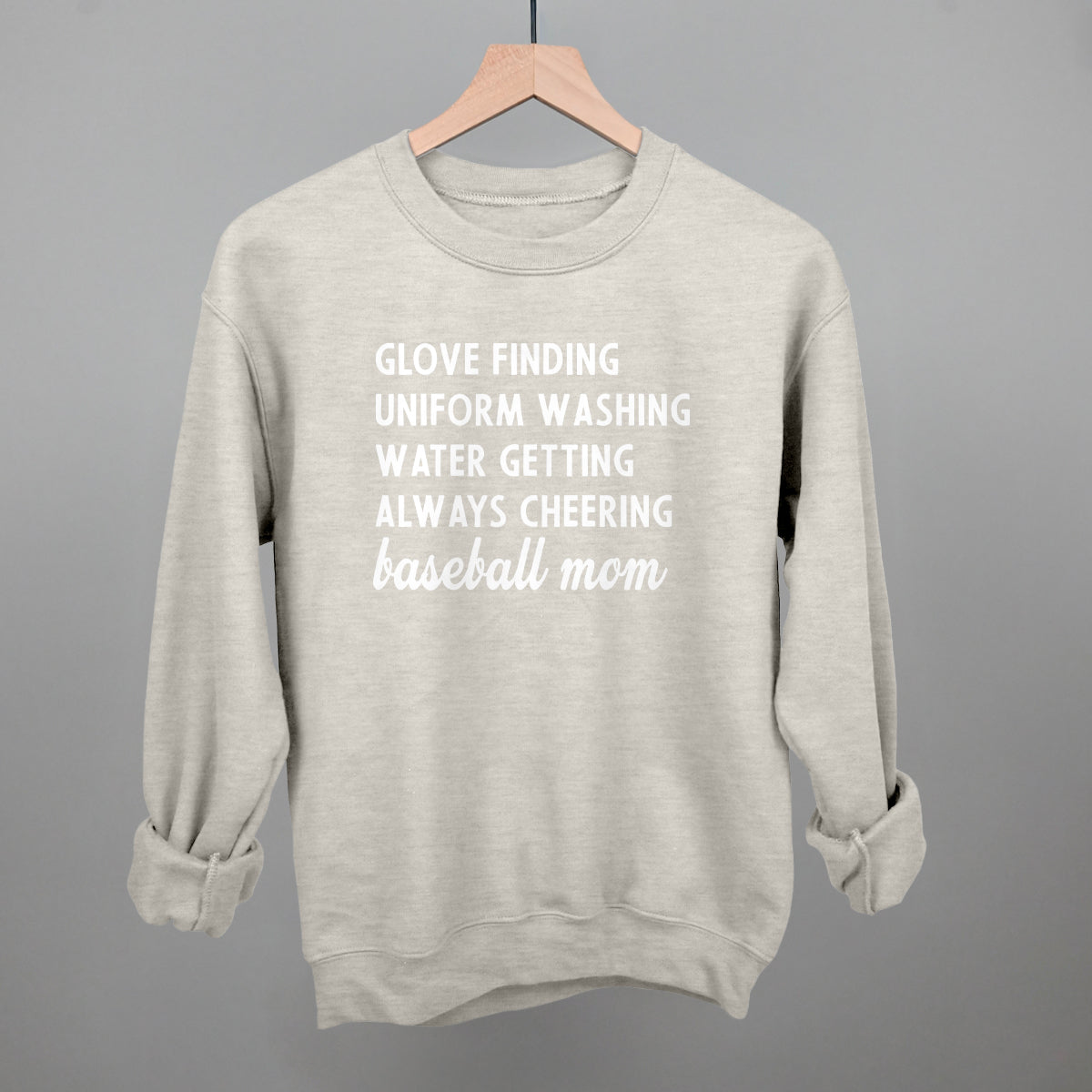 Baseball Mom Description Funny Sweatshirt in Oatmeal – Ivy + Cloth