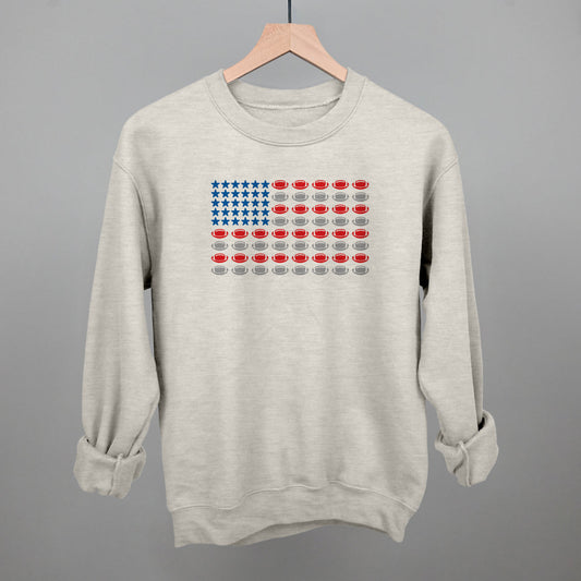 Football American Flag Funny Sweatshirt in Oatmeal – Ivy + Cloth