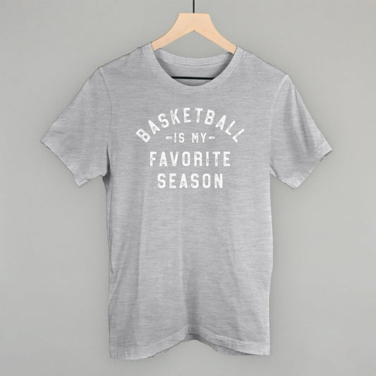 Basketball Is My Favorite Season Funny T-Shirt in Athletic Heather – Ivy + Cloth