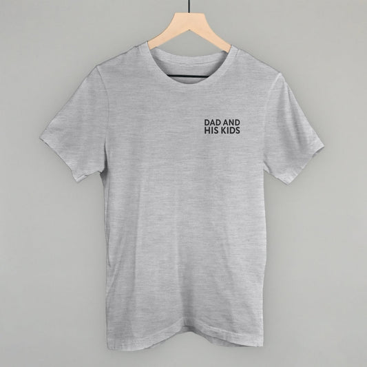 Dad And His Kids graphic tee in Athletic Heather