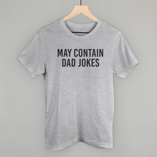May Contain Dad Jokes graphic tee in Athletic Heather