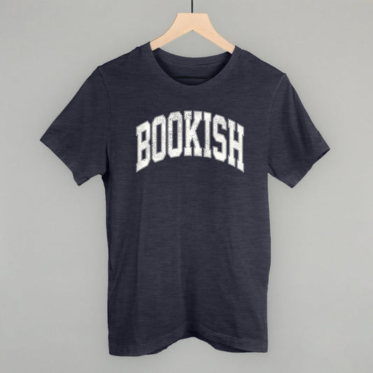 Bookish Book Lover graphic tee in Heather Navy