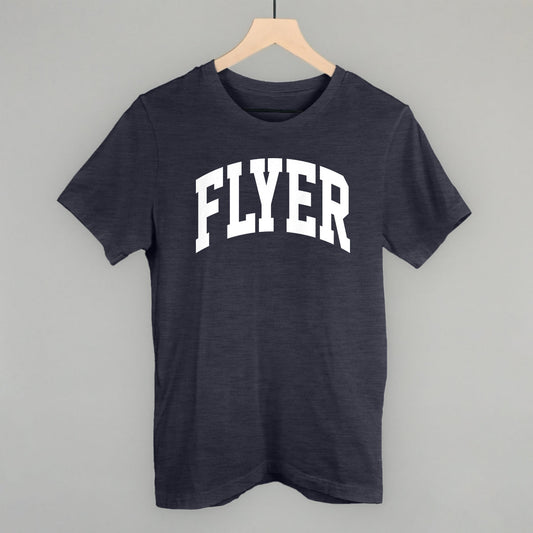 Flyer Arch Funny T-Shirt in Heather Navy – Ivy + Cloth