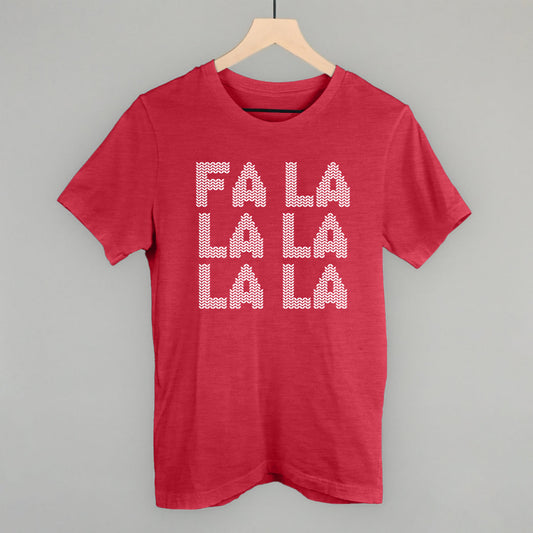 Fa La La Sweater Font Funny T-Shirt in Heather Red – Ivy + Cloth