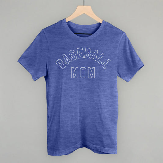 Baseball Mom (Collegiate) Funny T-Shirt in Heather True Royal – Ivy + Cloth