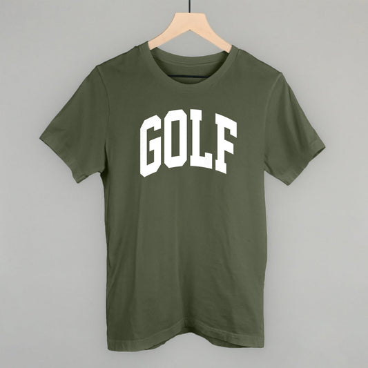 Golf Arch (White) Funny T-Shirt in Military Green – Ivy + Cloth