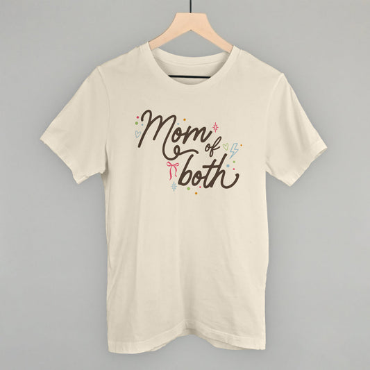 Mom Of Both graphic tee in Natural