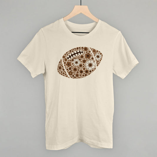 Floral Football Brown Funny T-Shirt in Natural – Ivy + Cloth