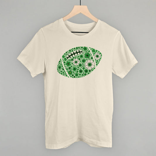 Floral Football Green Funny T-Shirt in Natural – Ivy + Cloth
