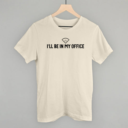 I'll Be In My Office Baseball graphic tee in Natural