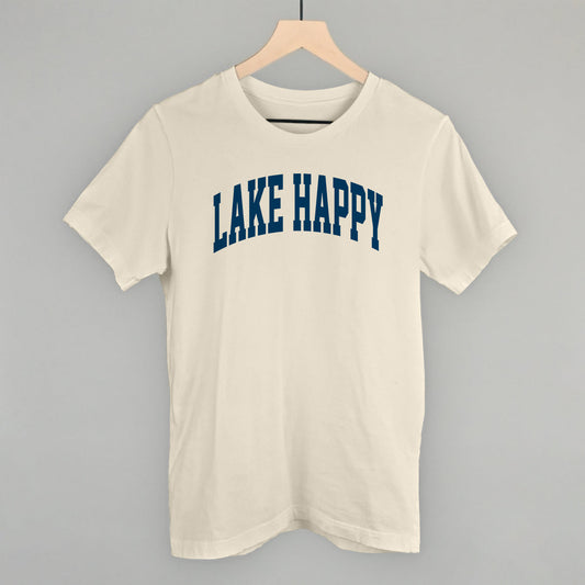 Lake Happy graphic tee in Natural