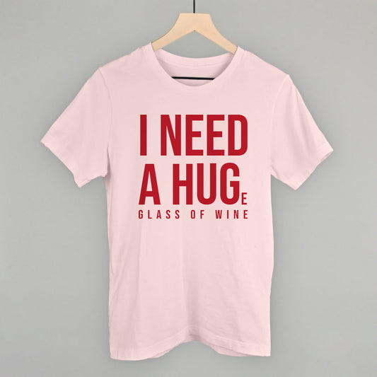 I Need A Hug (Wine) Funny T-Shirt in Soft Pink – Ivy + Cloth