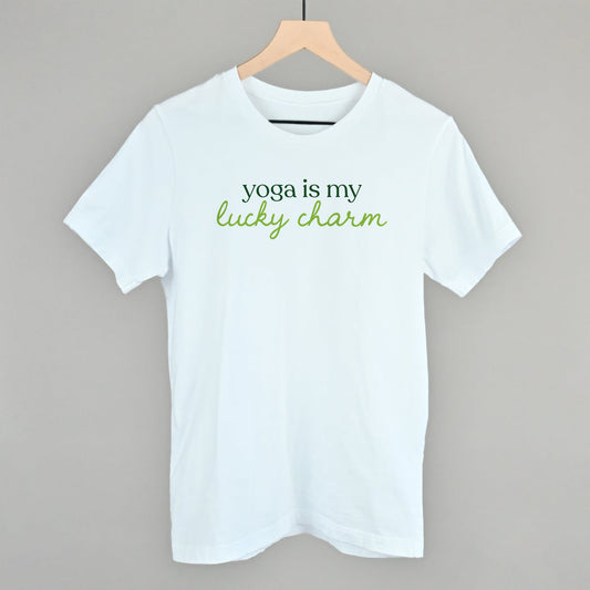 Yoga Is My Lucky Charm Funny T-Shirt in White – Ivy + Cloth