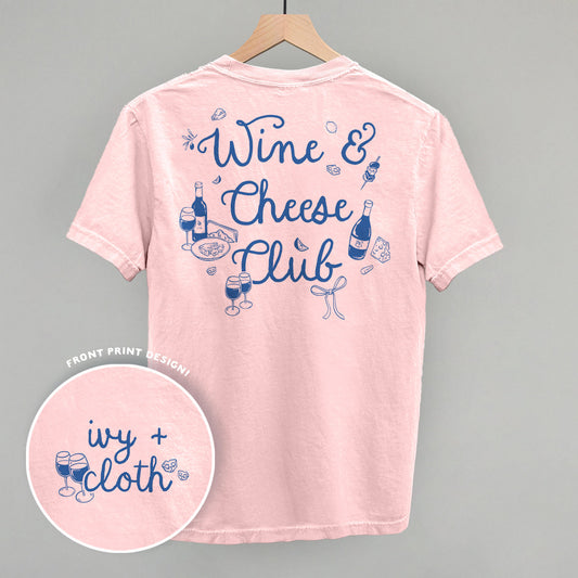 Wine & Cheese Club (Back Print) Funny Comfort Colors T-Shirt in Blossom – Ivy + Cloth