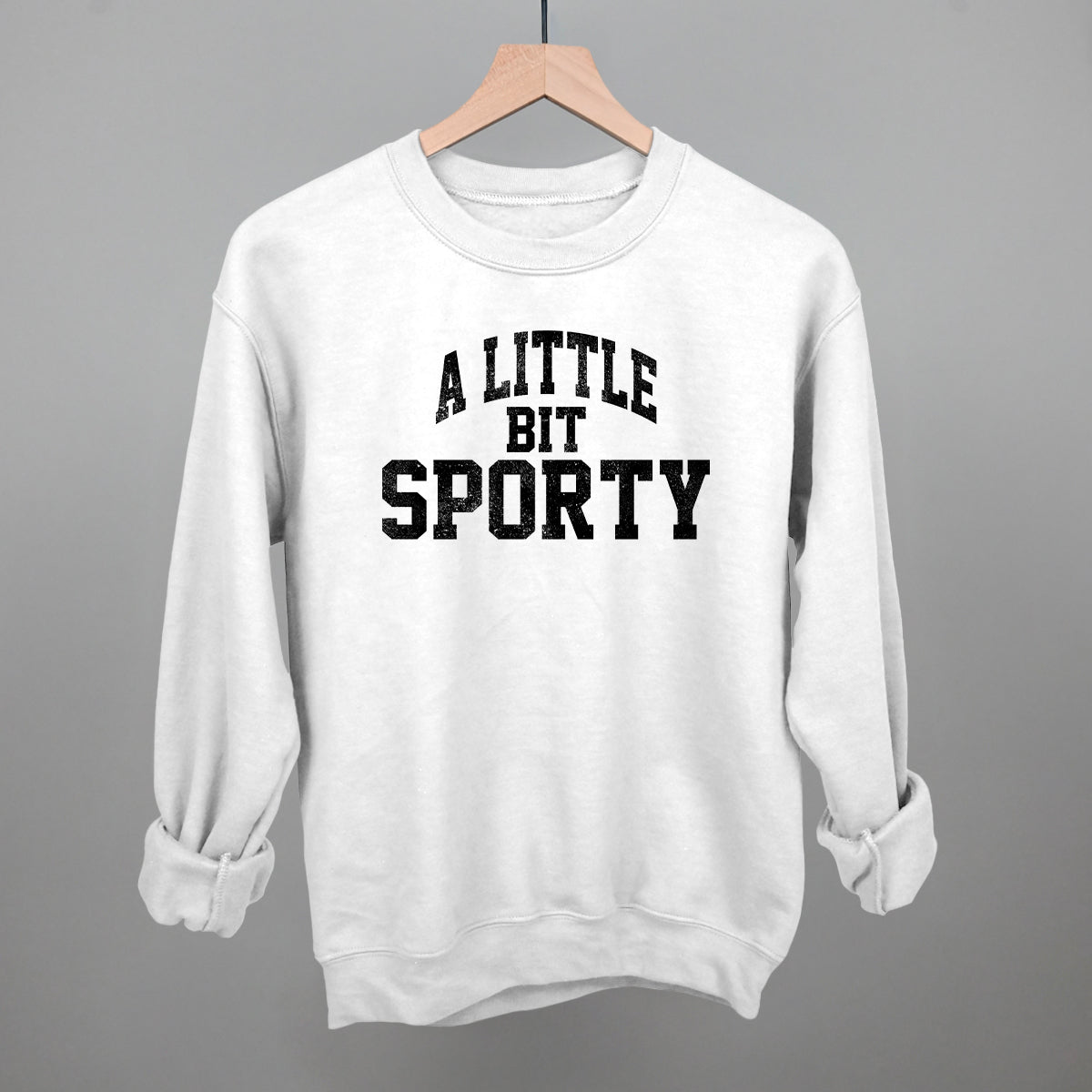 A Little Bit Sporty graphic crewneck sweatshirt in White