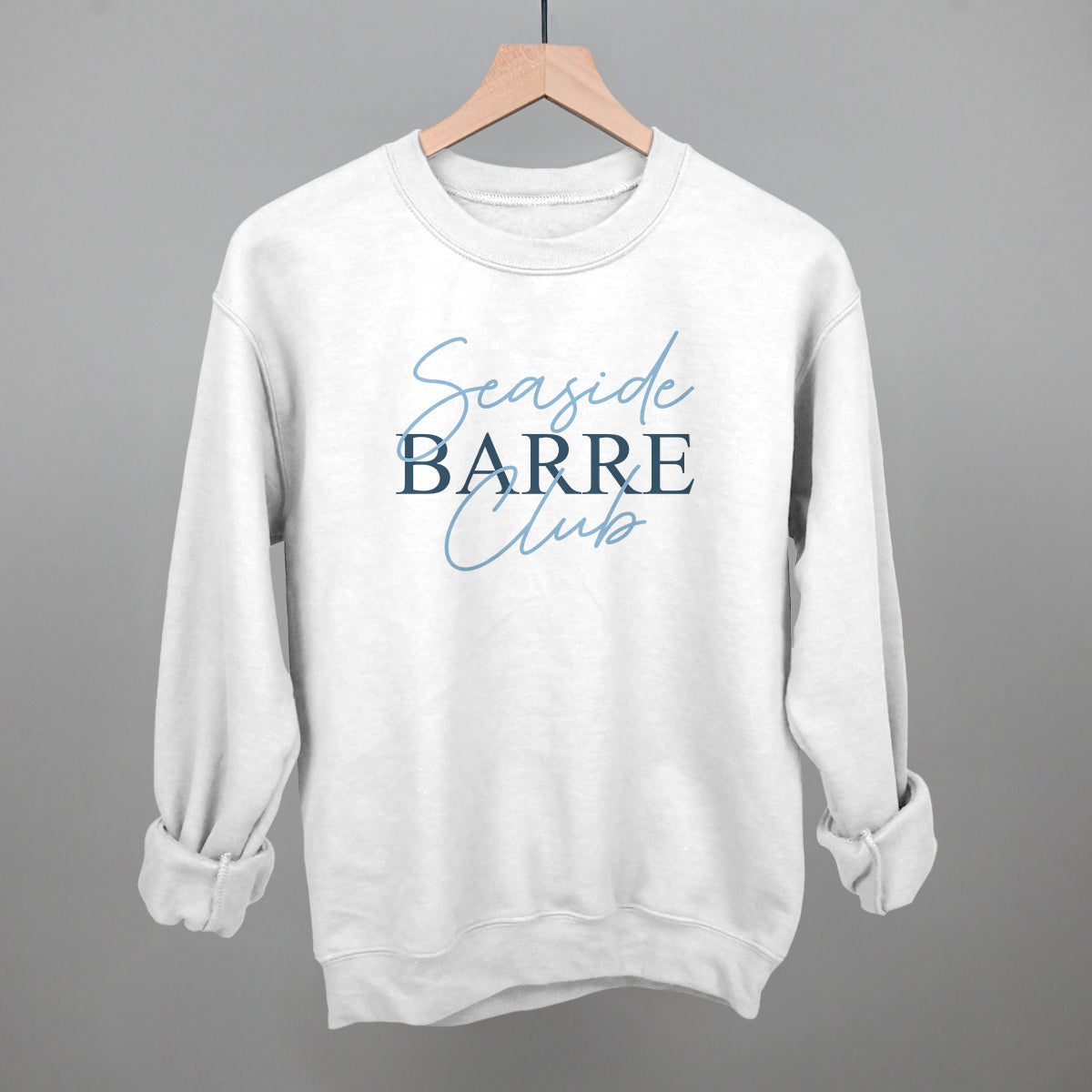 Seaside Barre Club Funny Sweatshirt in White – Ivy + Cloth