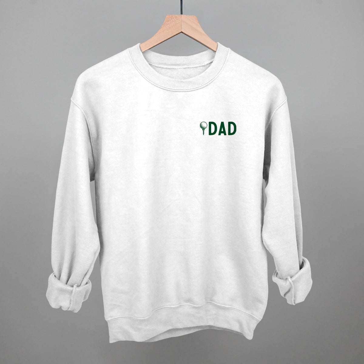 Golf Dad graphic crewneck sweatshirt in White