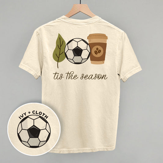 Tis The Season Soccer Doodle (Back Print) Funny Comfort Colors T-Shirt in Ivory – Ivy + Cloth