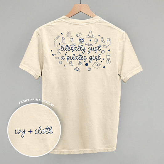 Literally Just A Pilates Girl (Back Print) Funny Comfort Colors T-Shirt in Ivory – Ivy + Cloth