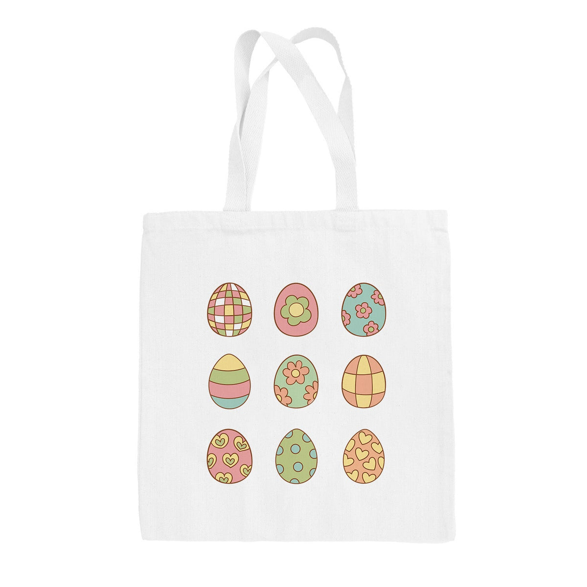 Groovy Easter Eggs Funny Tote Bag in White – Ivy + Cloth