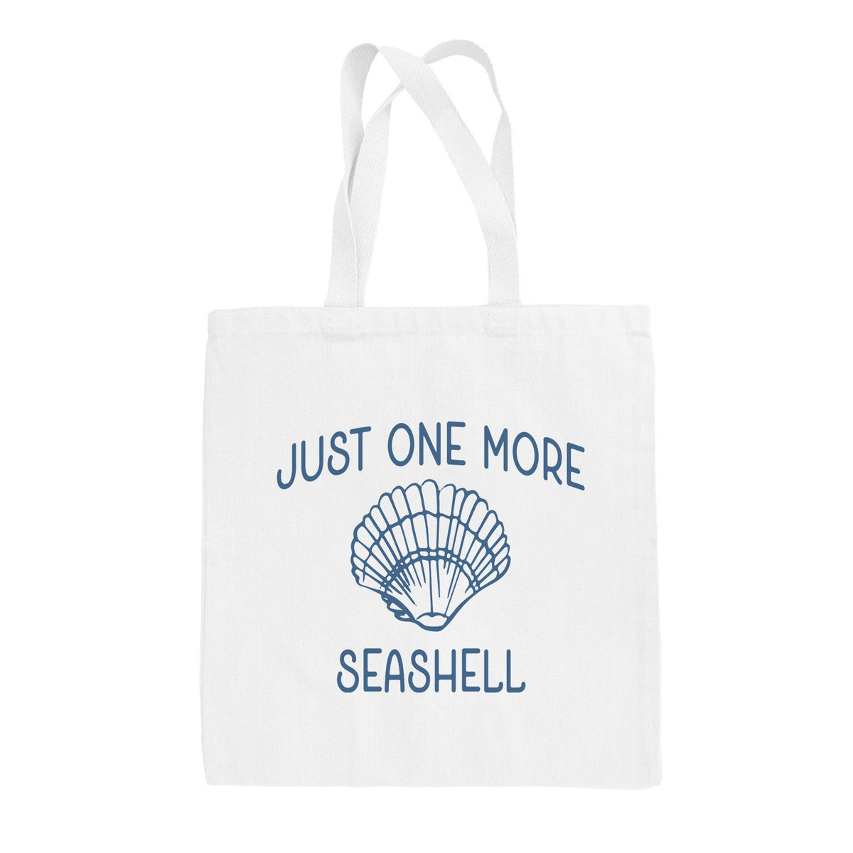 Just One More Seashell Funny Tote Bag in White – Ivy + Cloth