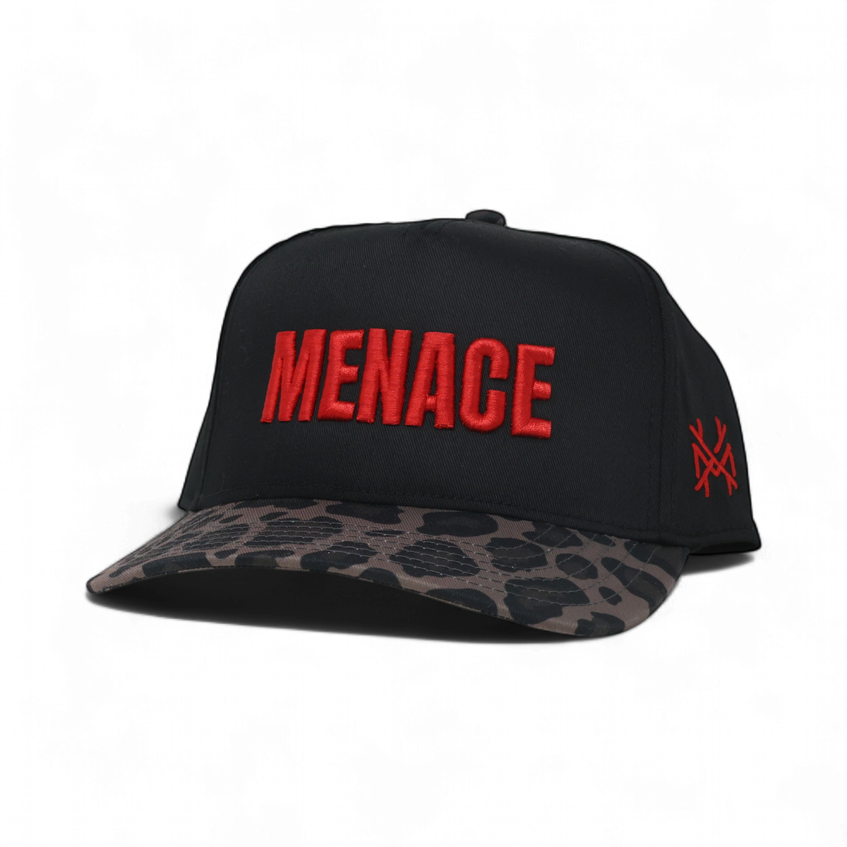 Menace Funny Embroidered Hat in Retro Leopard/Black – Ivy + Cloth