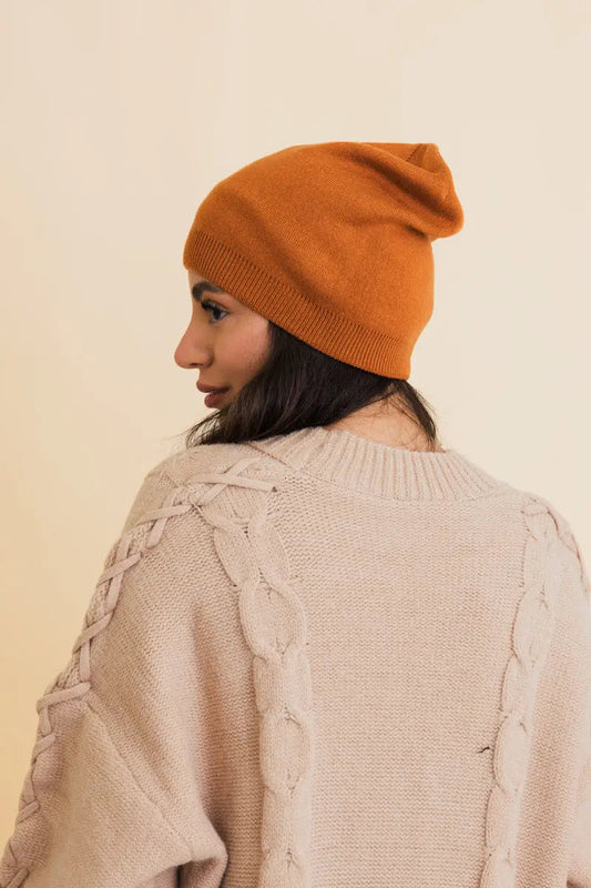 Cozy Up Trendy Chunky Knit Slouch Beanie, cozy knit winter hat