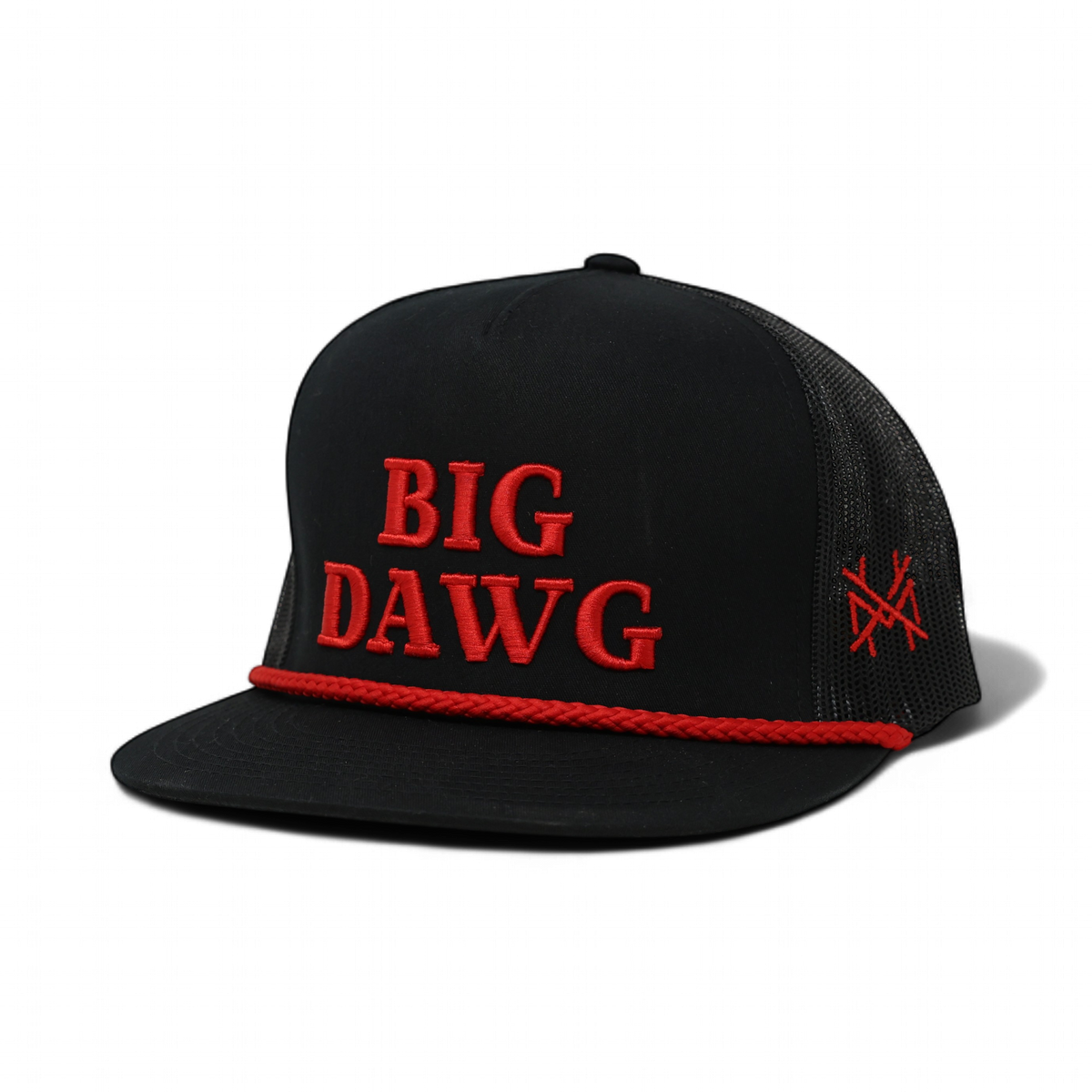 Big Dawg Funny Embroidered Snapback Hat in Flat Bill Black with Red Rope – Ivy + Cloth