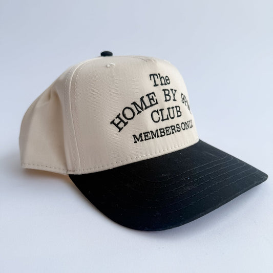Home By 9pm Club Funny Embroidered Trucker Hat – Ivy + Cloth