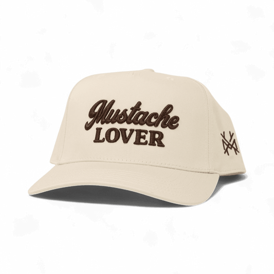 Mustache Lover Funny Embroidered Snapback Hat in Retro Natural – Ivy + Cloth