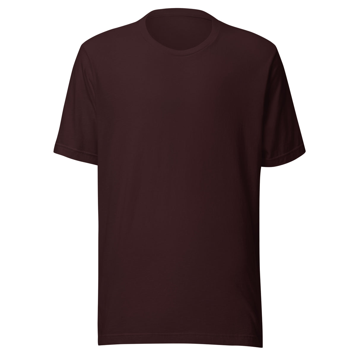 Unisex crew-neck T-shirt, dark burgundy solid knit