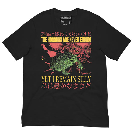The Horrors Are Never Ending funny t-shirt, a 40th birthday gag gift