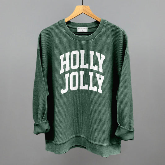 Holly Jolly Arch (White) Funny Shirt & Sweatshirt in Pineneedle – Ivy + Cloth