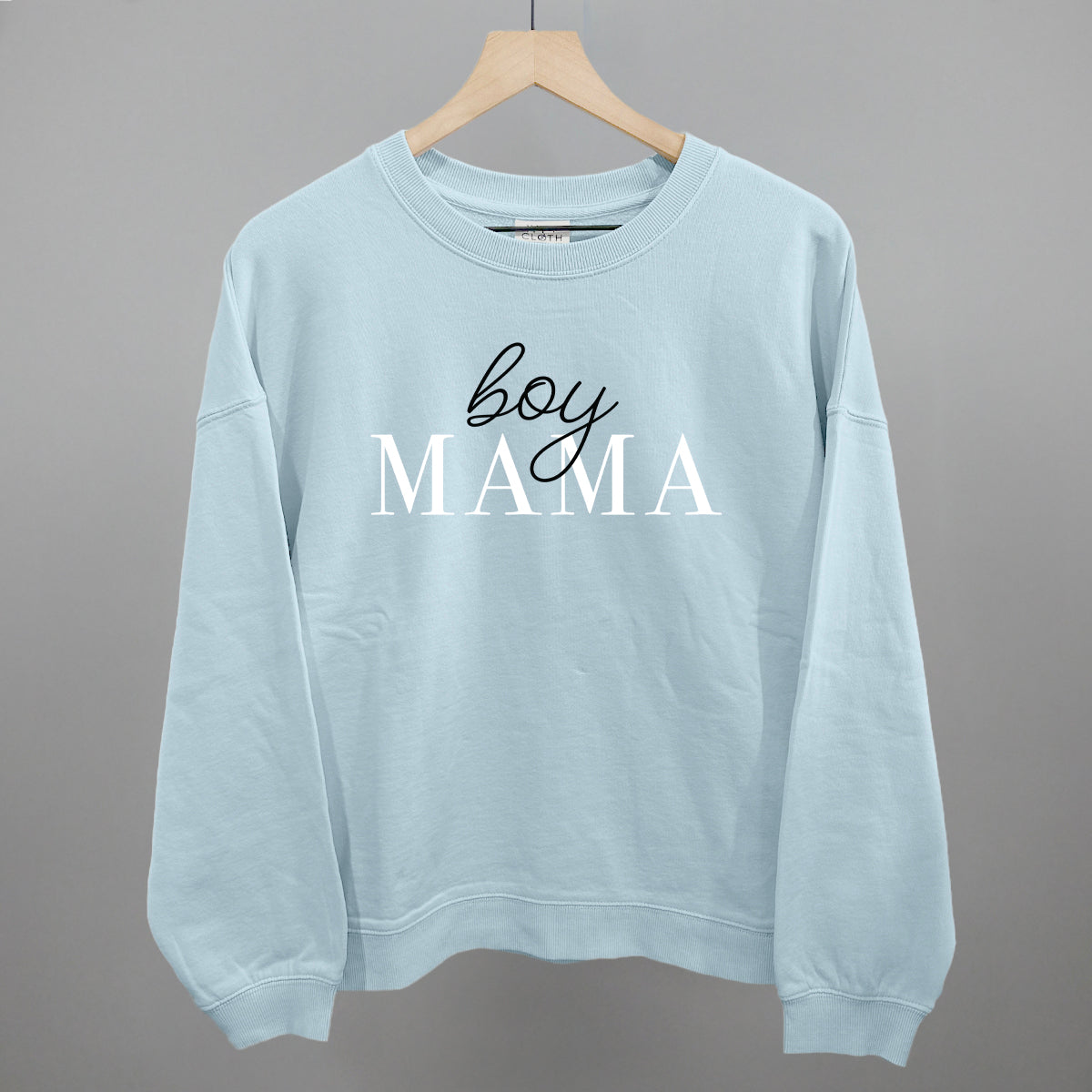 Boy Mama Funny Oversized Terry Poncho in Nantucket Breeze – Ivy + Cloth