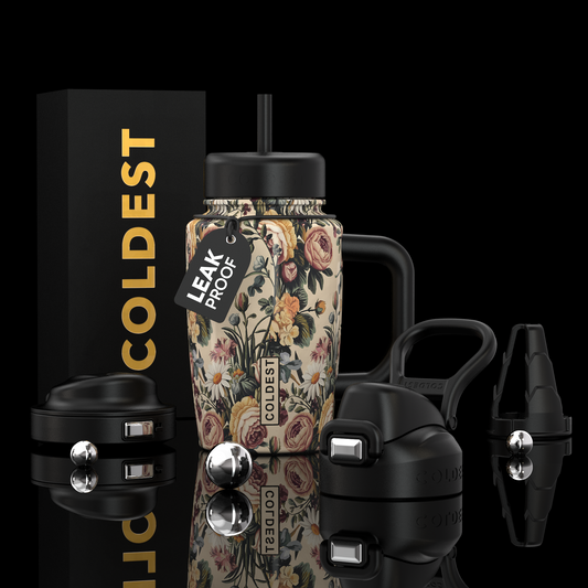 COLDEST 15oz Limitless Ultra v8 insulated tumbler in Rose All Day design