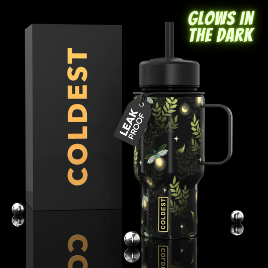 COLDEST 6.7oz mini insulated bottle in Glowie Baby Fireflies design