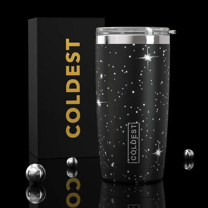COLDEST 20oz insulated coffee tumbler v2 in Farther Away Ultra design