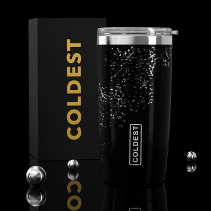 COLDEST 20oz insulated coffee tumbler v2 in Love of Music Ultra design