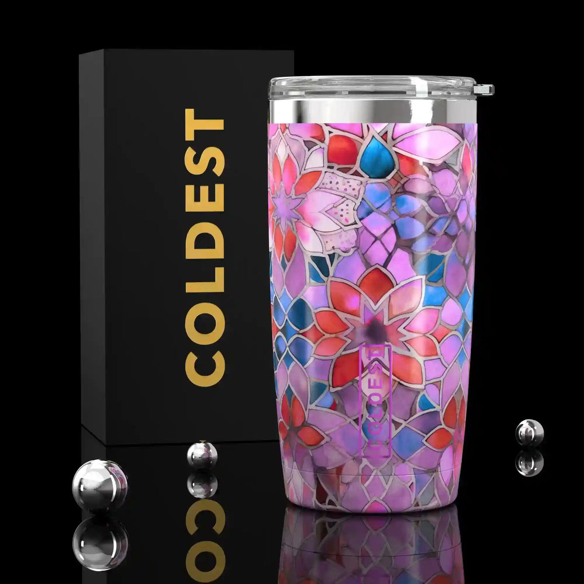 COLDEST 20oz insulated coffee tumbler v2 in The Marrakech Ultra design
