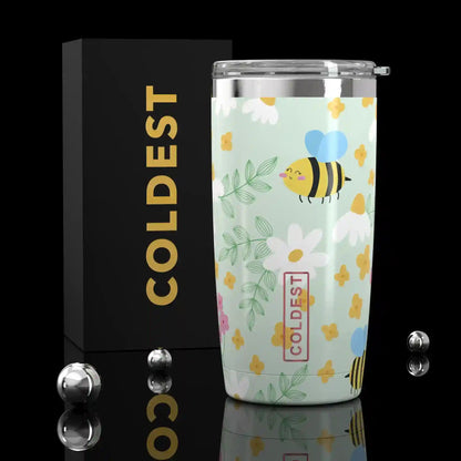 COLDEST 20oz insulated coffee tumbler v2 in Stung by a bee Ultra design