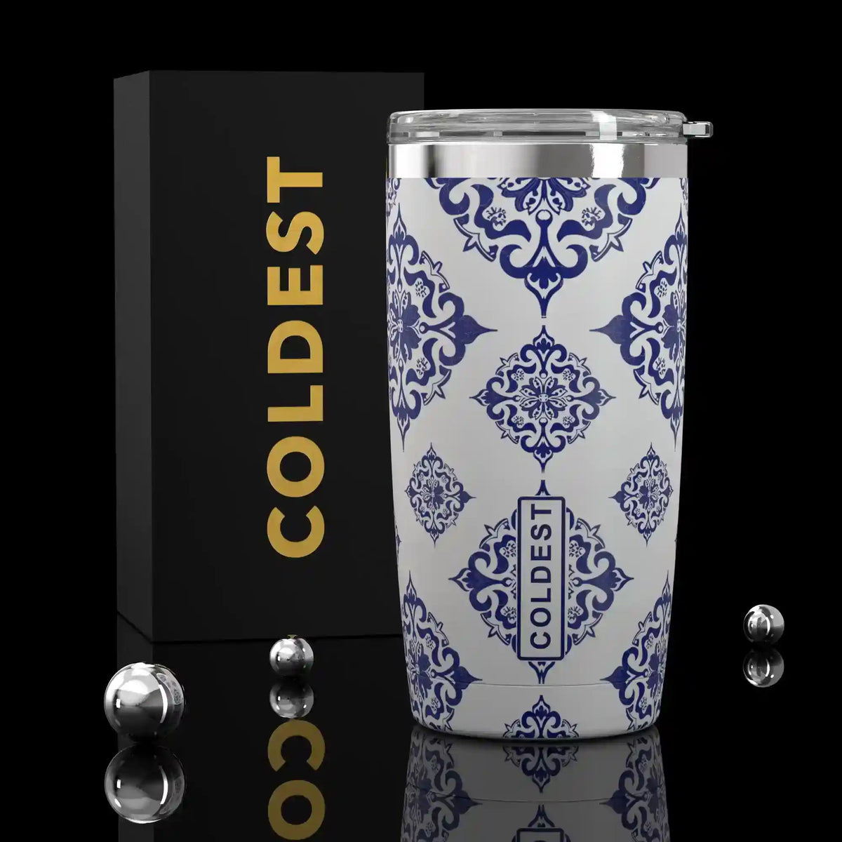COLDEST 20oz insulated coffee tumbler v2 in The European Ultra design