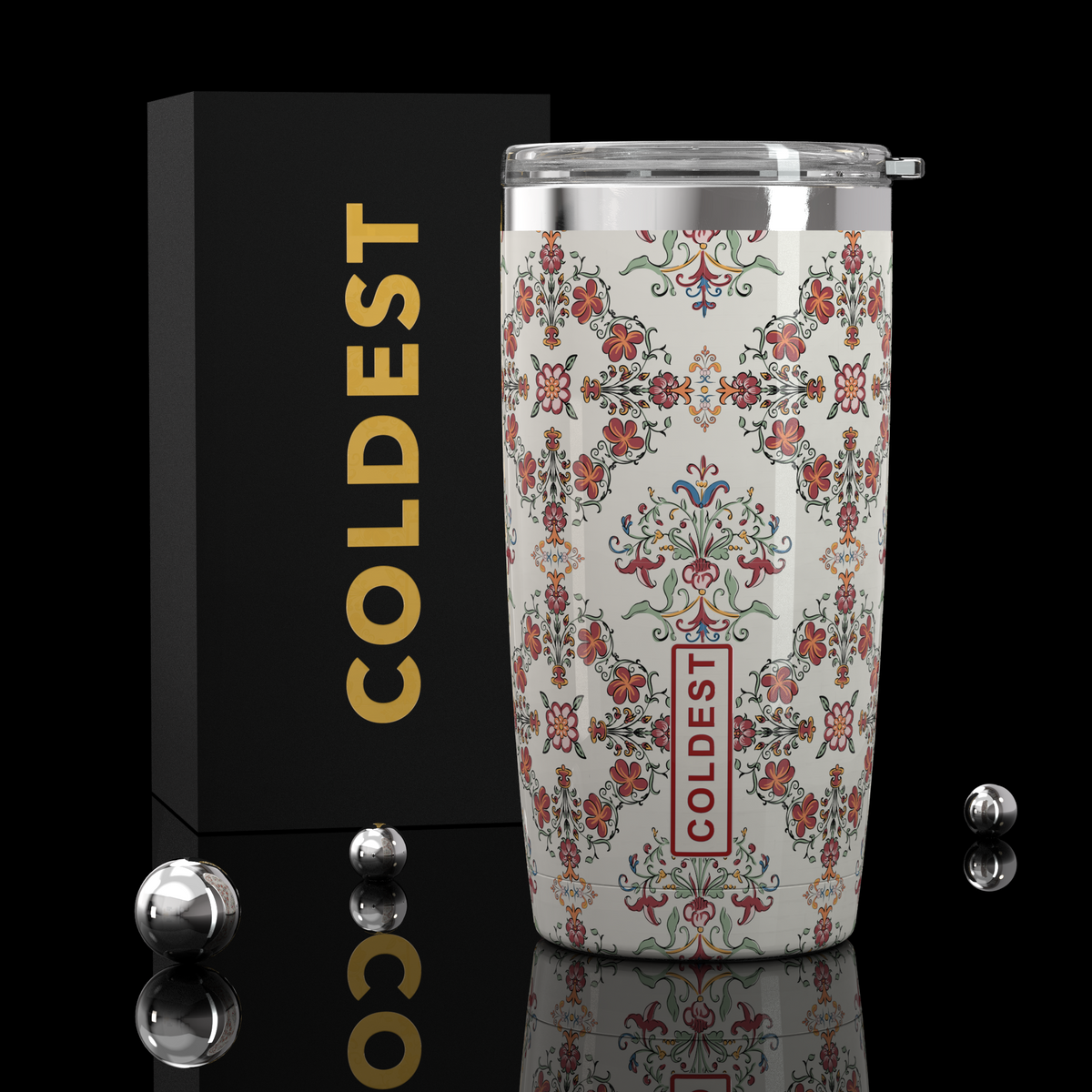 COLDEST 20oz insulated coffee tumbler v2 in The Ottoman Ultra design