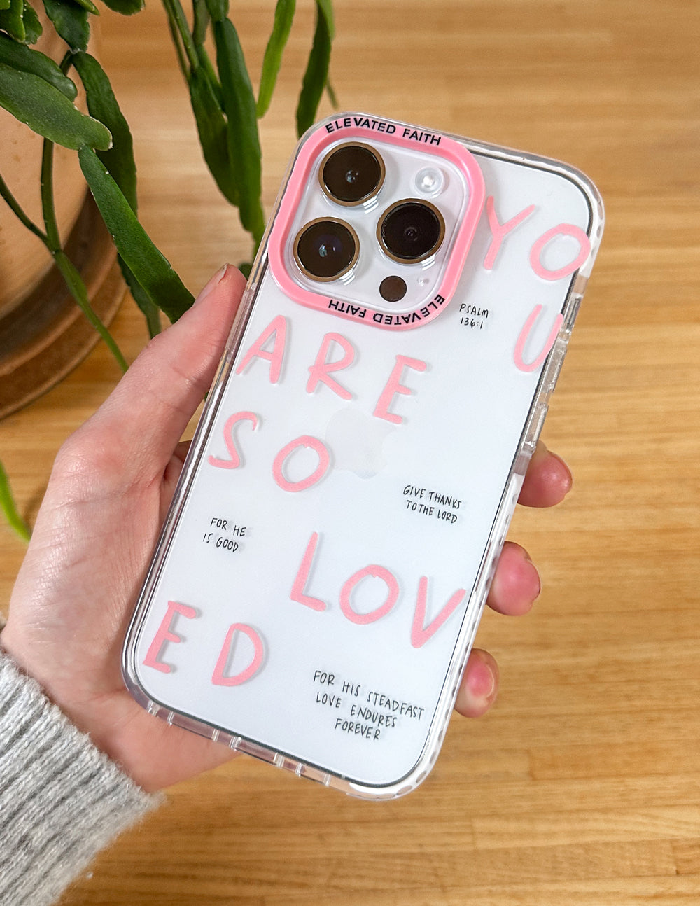 Elevated Faith Christian iPhone Case with 'You Are So Loved' design for protection and inspiration