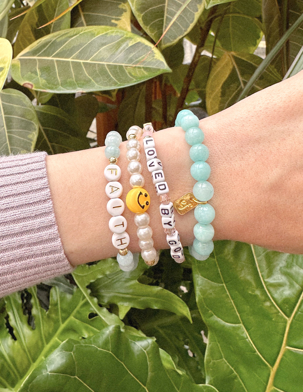 Elevated Faith Christian Jewelry Bracelet featuring colorful stones and meaningful charms for stylish faith expression