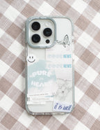 Elevated Faith Christian iPhone Case with Inspirational Stickers and Clear Design