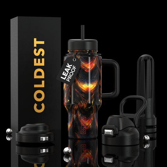 COLDEST 24oz Limitless Ultra v8 insulated tumbler in Dark Fire Ultra design