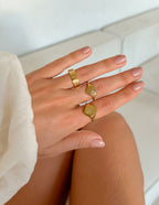 Be Still 3D Letter Ring