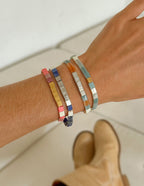 Letter Bracelet from Elevated Faith, a stylish Christian Jewelry Bracelet in a vibrant mix of colors