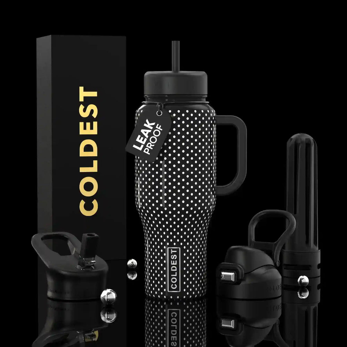 COLDEST 36oz Limitless Ultra v8 insulated stainless steel tumbler with handle – view 37